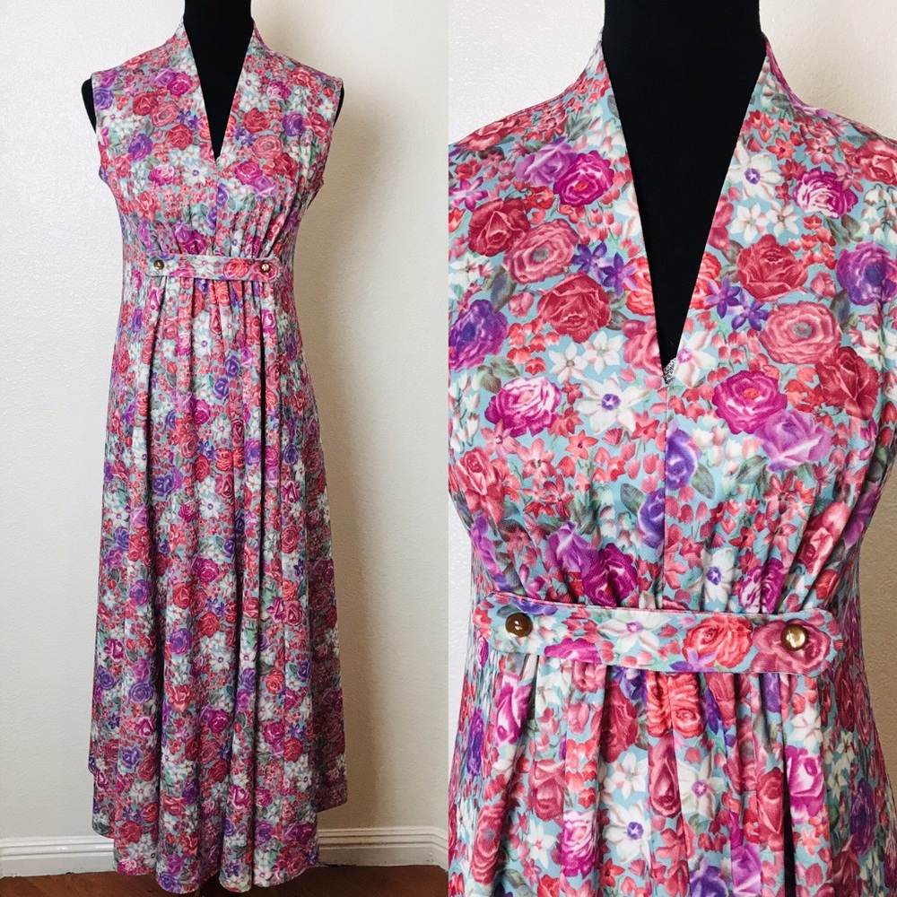 Vintage Floral Lounge Dress